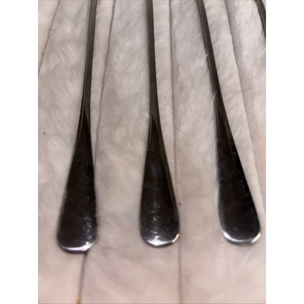 Set of 5 Stainless Steel Long Handle Iced Tea Spoons - Beverage Dessert Stirrers